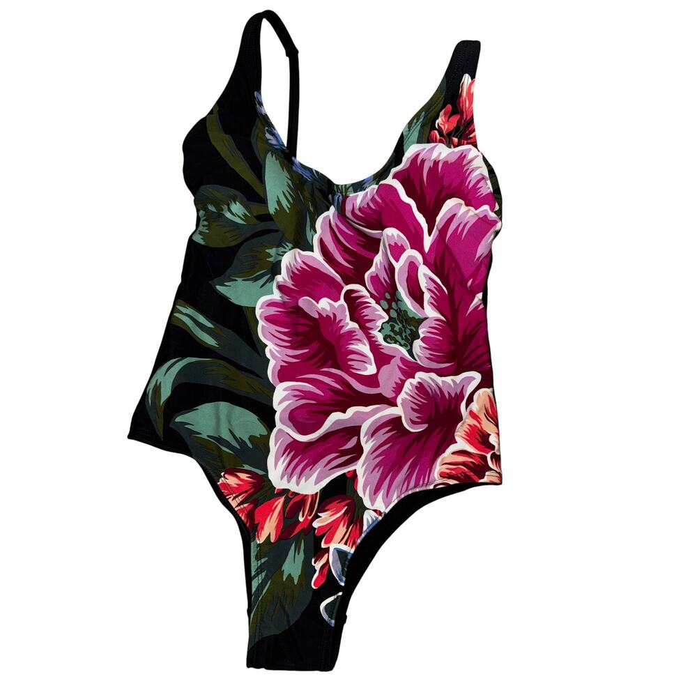 Kona Sol floral one piece swimsuit size‎ S NWOT